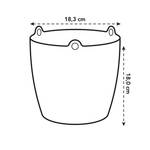 brussels hangschaal 18cm wit